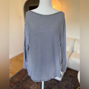 Lululemon Striped Relaxed Long-sleeve Tee